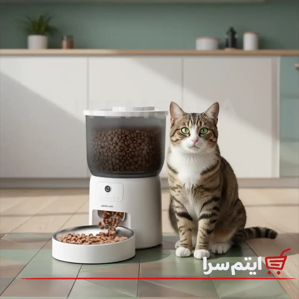 ظرف غذای هوشمند حیوانات خانگی گرین لاین Smart Pet Feeder GNSMTPETFRWH — تصویر ۱۱
