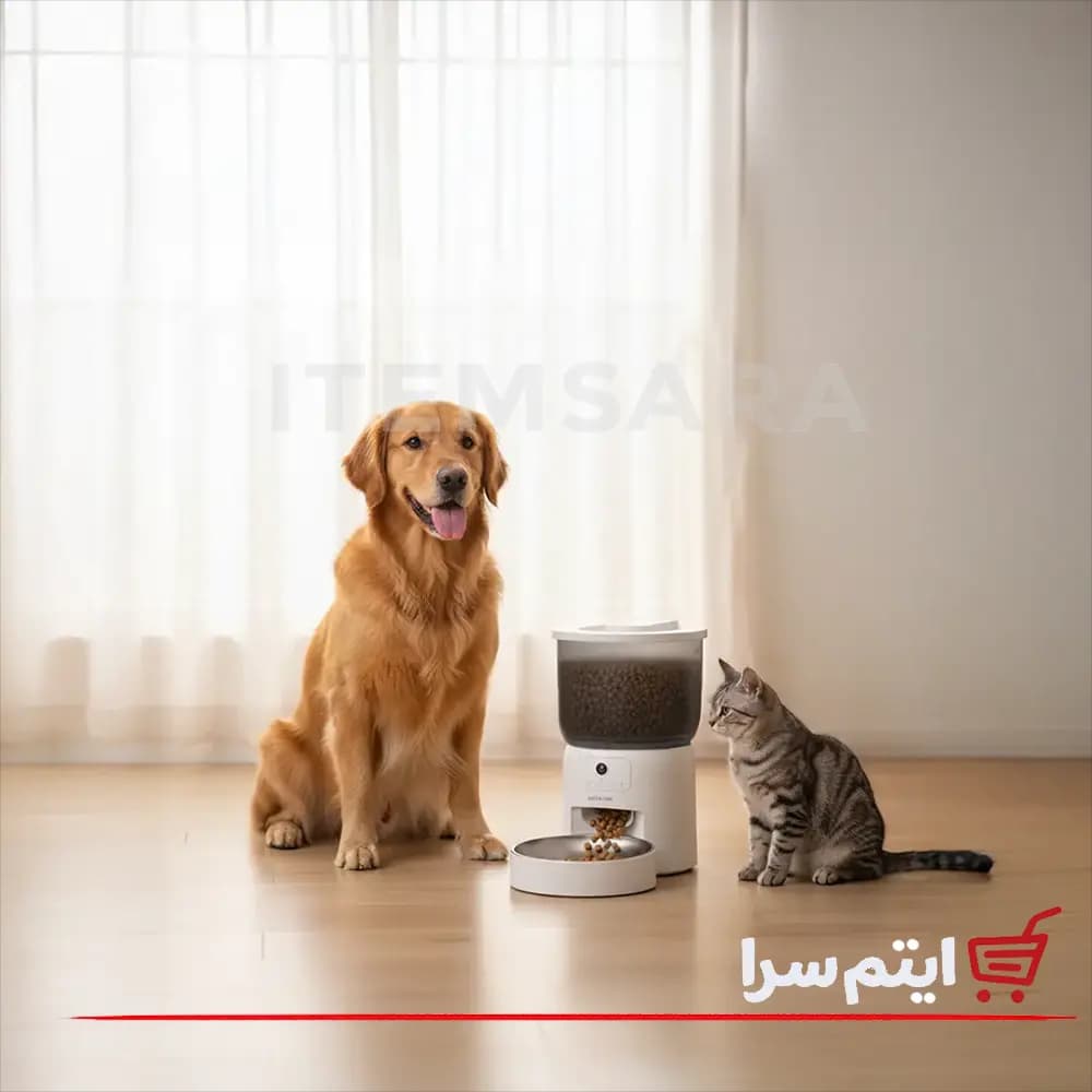 ظرف غذای هوشمند حیوانات خانگی گرین لاین Smart Pet Feeder GNSMTPETFRWH — تصویر ۲