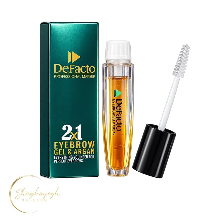 ژل و صابون ابرو آرگان دیفکتو 10 میل و 5 گرم DeFacto 2 in 1 Eyebrow Gel and Argan