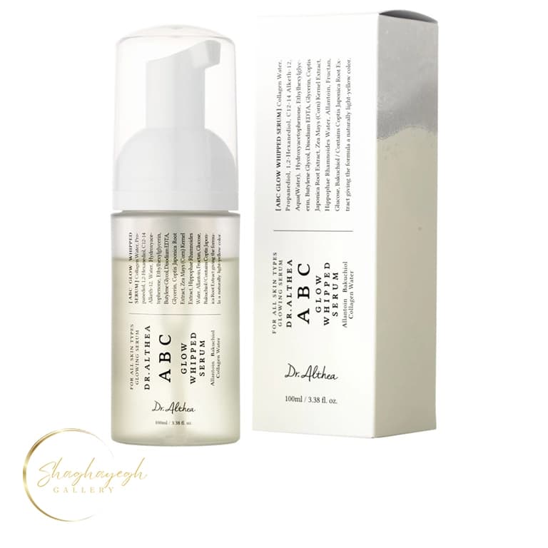 سرم آبرسان و درخشان کننده کلاژن و باکوچیول دکتر آلتیا مدل ABC حجم 100 میل Dr Althea ABC Glow Whipped Serum 100ml