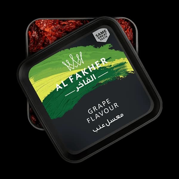 سطل تنباکو قلیان الفاخر انگور مشکی Alfakher grape hookah tobacco — تصویر ۴