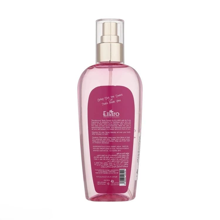 بادی اسپلش برند الارو مدل راندوو حجم 250میل Body Splash Ellaro brand, Rendezvous model, volume 250 ml — تصویر ۶