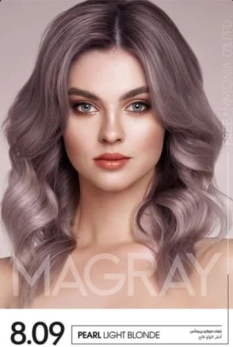کیت رنگ موی MAGRAY رنگ بلوند روشن کد 8.09