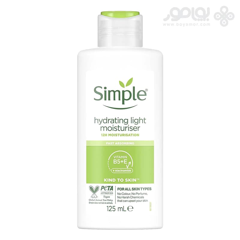 کرم آبرسان و مرطوب کننده سیمپل مدل Light حجم 125 میل — تصویر ۱۱