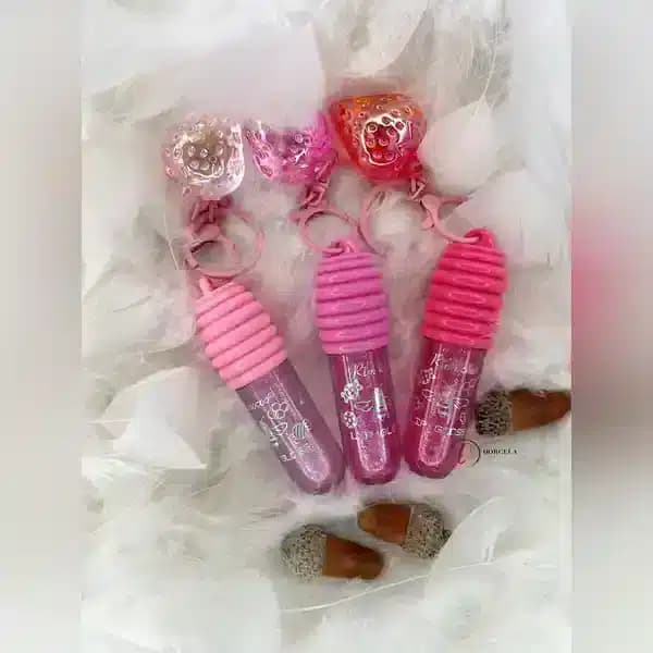 لیپ گلاس فانتزی شاین دار ریموکو مدل آویز دار — تصویر ۶