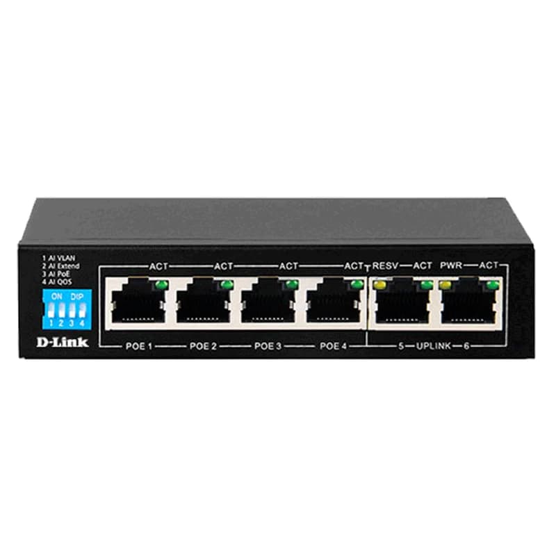 سوییچ 6 پورت POE دی-لینک مدل D-LINK DES-F1006P-E — تصویر ۵