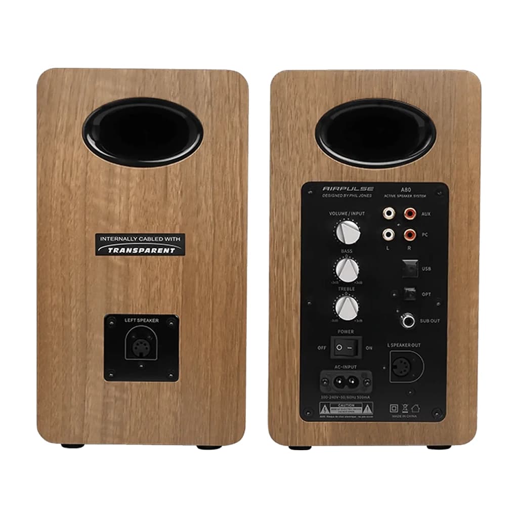 اسپیکر دسکتاپ ادیفایر مدل EDIFIER AIR PULSE STYLING WOOD A80 رنگ قهوه ای | دنیا کامپیوتر — تصویر ۸