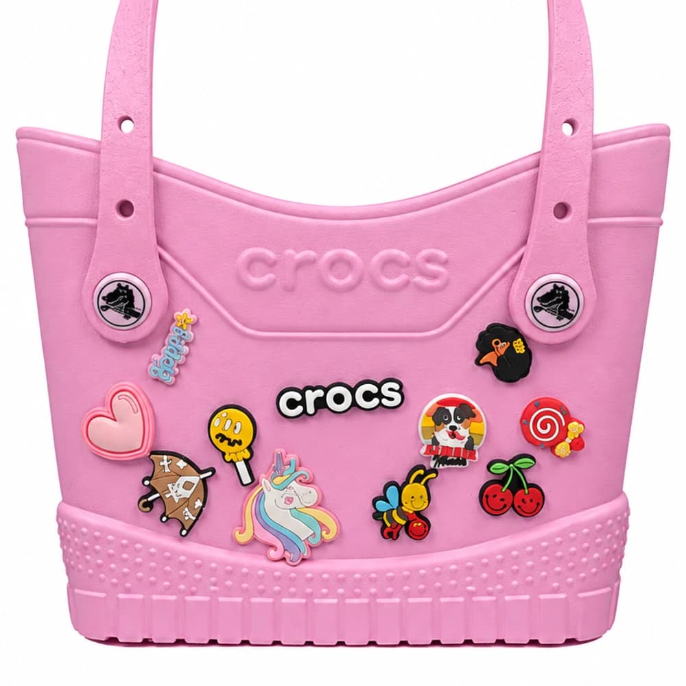 کیف کوچک کراکس صورتی Font Crocs — تصویر ۳