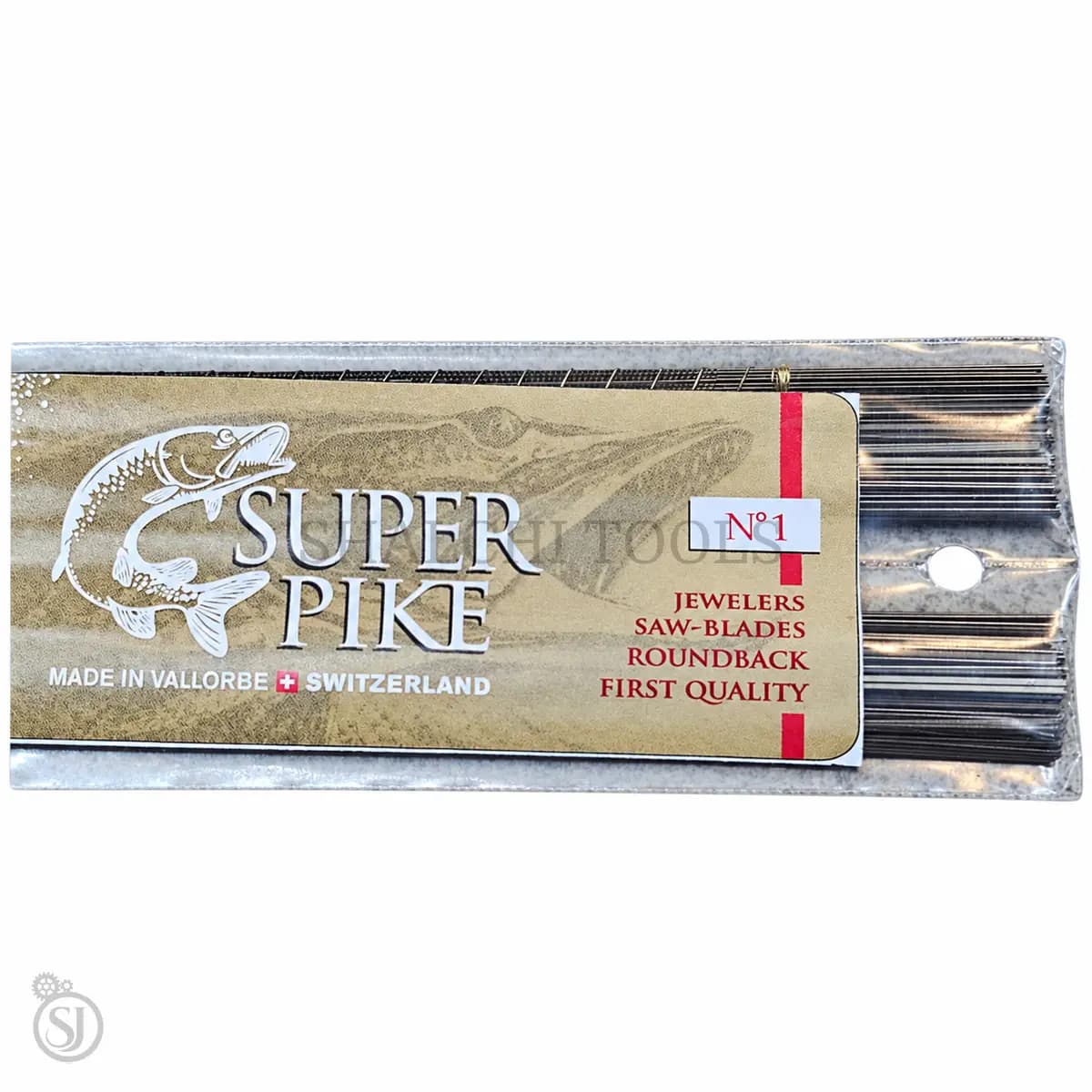 تیغ اره شماره 1 جواهُرسازی سوئیسی Super Pike، ساخت کارخانه Vallorbe (سوئیس) — تصویر ۷