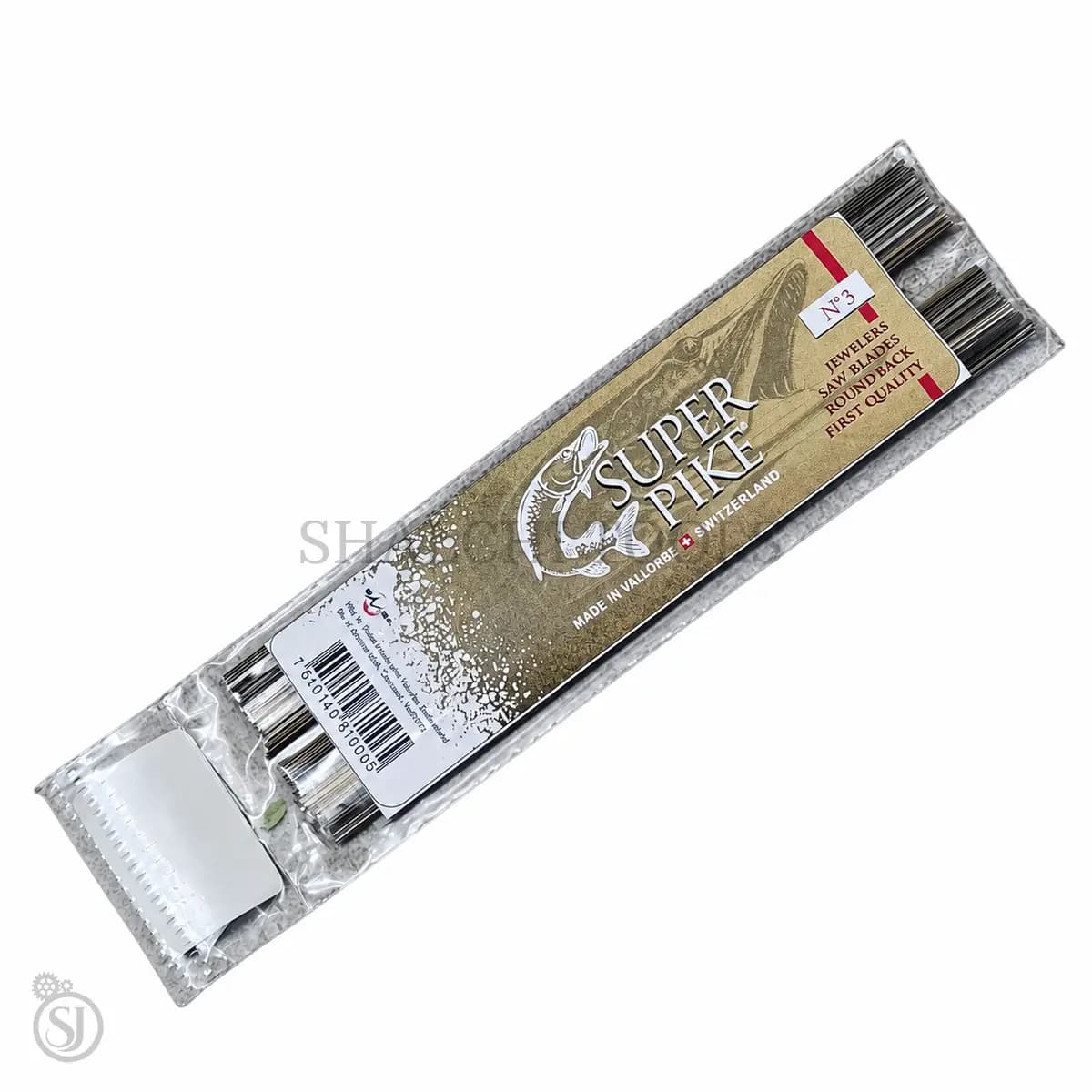 تیغ اره شماره 3 جواهُرسازی سوئیسی Super Pike، ساخت کارخانه Vallorbe (سوئیس) — تصویر ۶