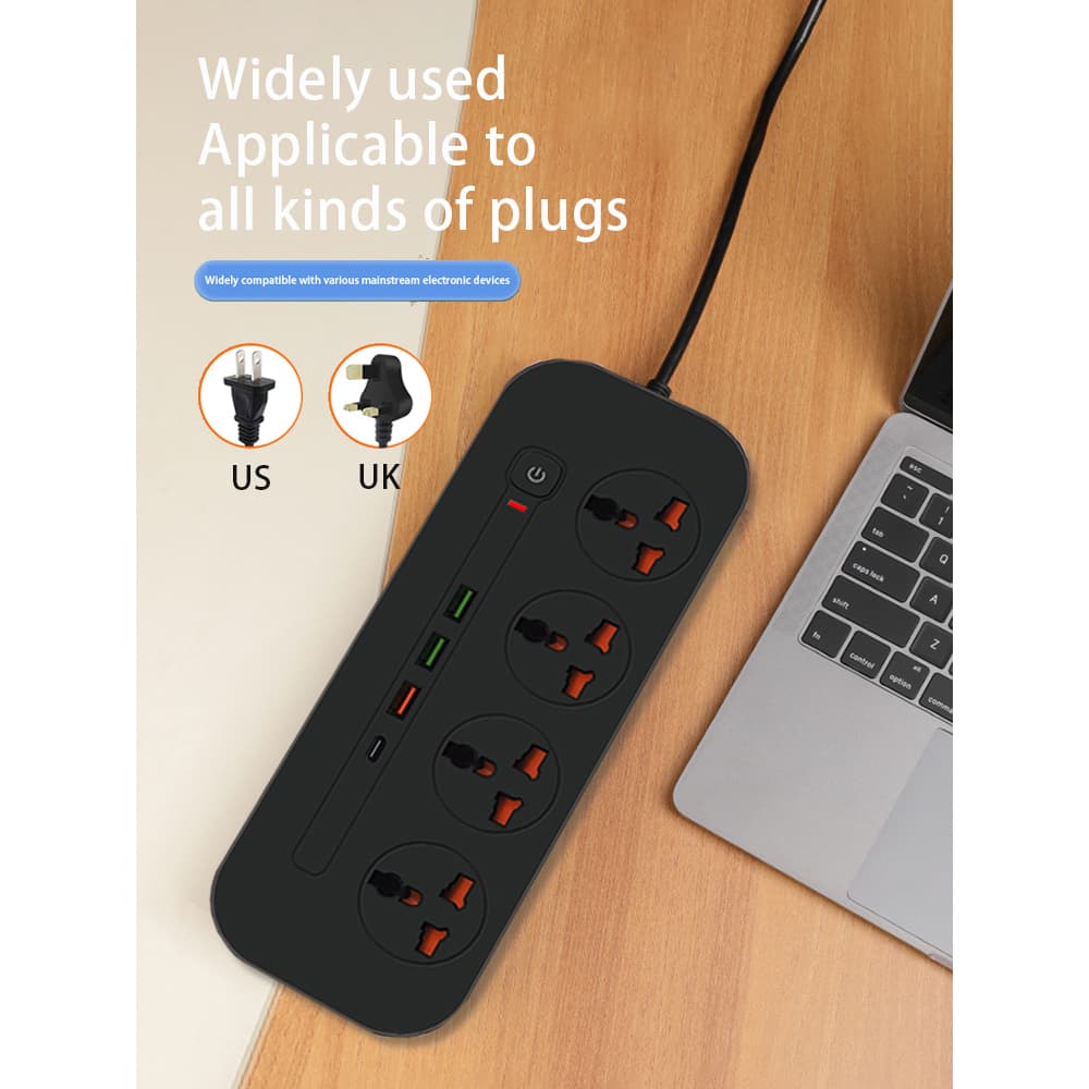 چند راهی برق شارژر دار کیفیت عالی POWER SOCKET T20 — تصویر ۴