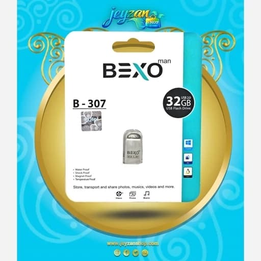 فلش مموری بکسو مدل B307 نقره ایی ظرفیت 32گیگابایت — تصویر ۶