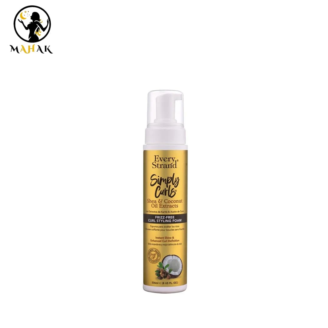 فوم حالت دهنده فر مو ضد موخوره شی باتر و روغن نارگیل اوری استرند Every Strand with Shea and Coconut Oil Styling Foam 236ml — تصویر ۴