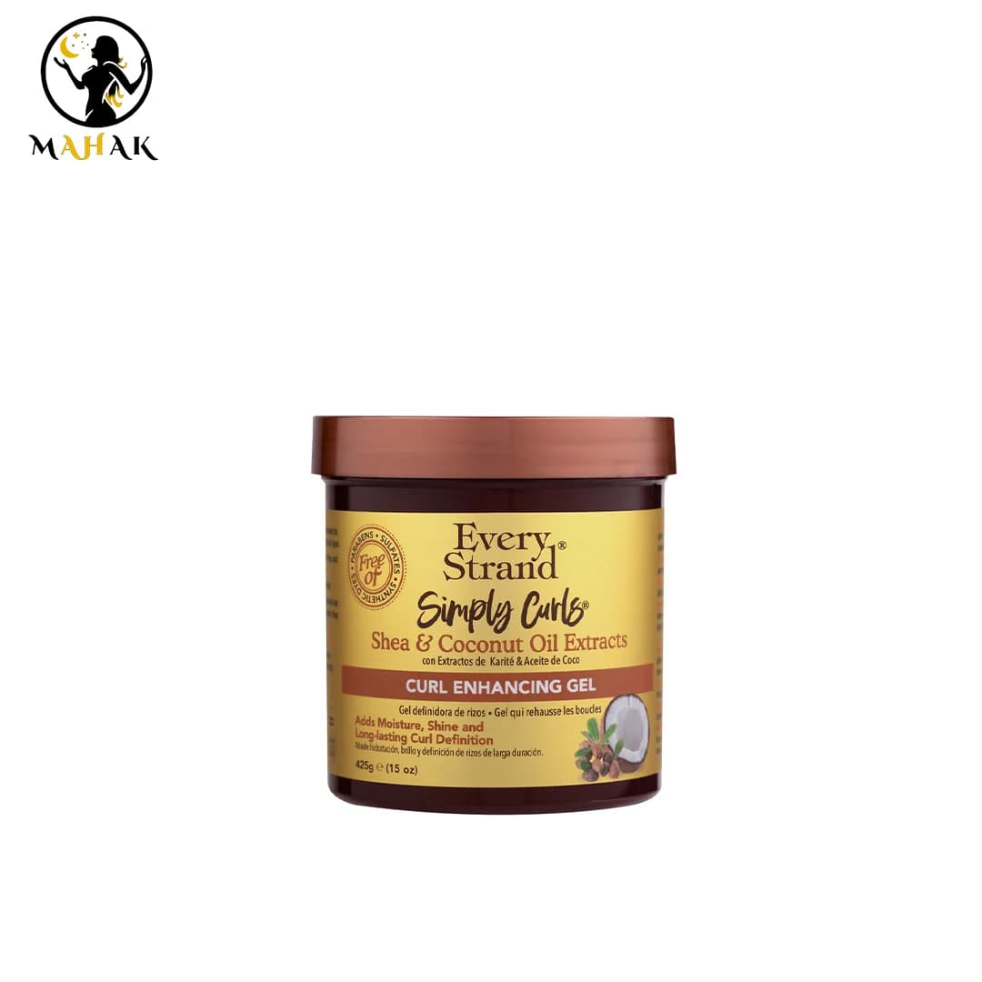 ژل تقویت کننده موهای فر شی باتر و روغن نارگیل اوری استرند Simply Curls with Shea and Coconut Oil Curl Enhancing Gel — تصویر ۲