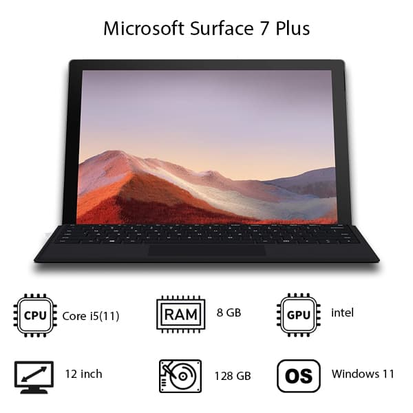 لپ تاپ Microsoft Surface Pro 7 Plus – 128 — تصویر ۲