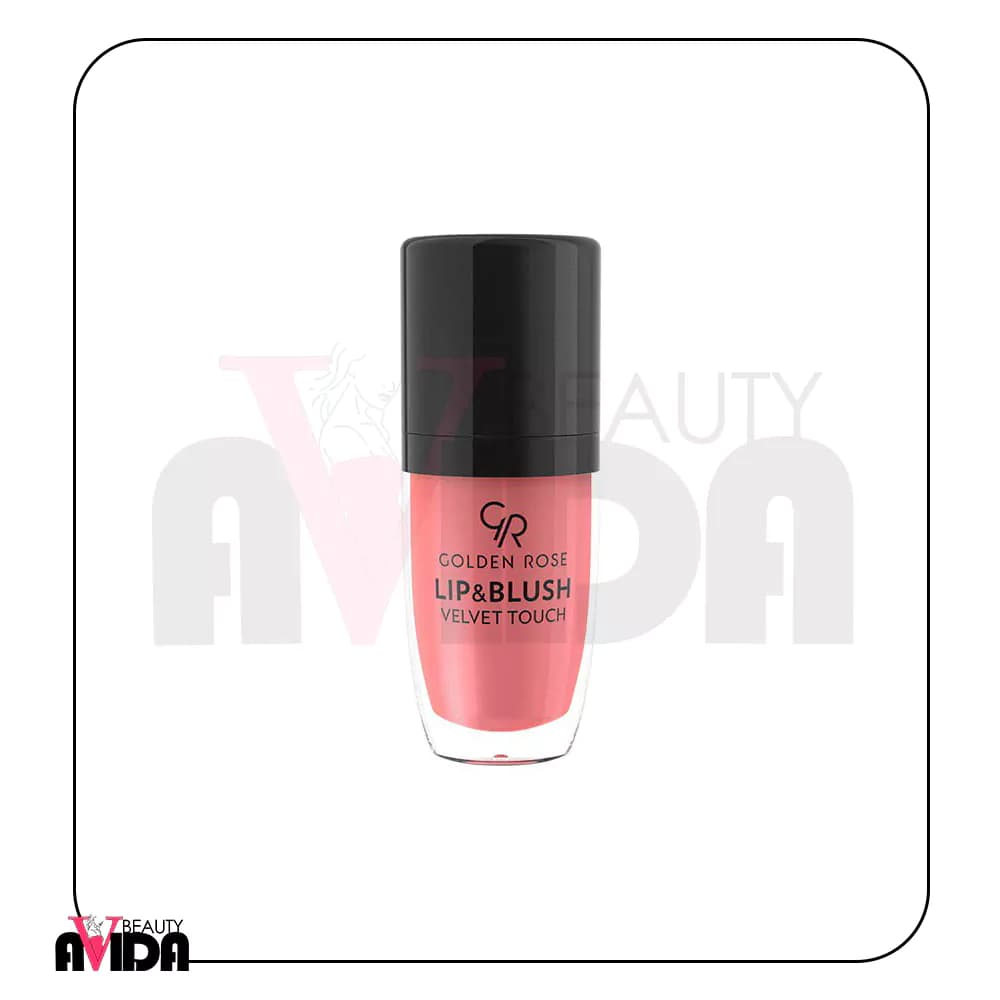 رژ لب و گونه مایع ولوت گلدن رز مدل Liquid Blush & Lip Velvet شماره 04 — تصویر ۴