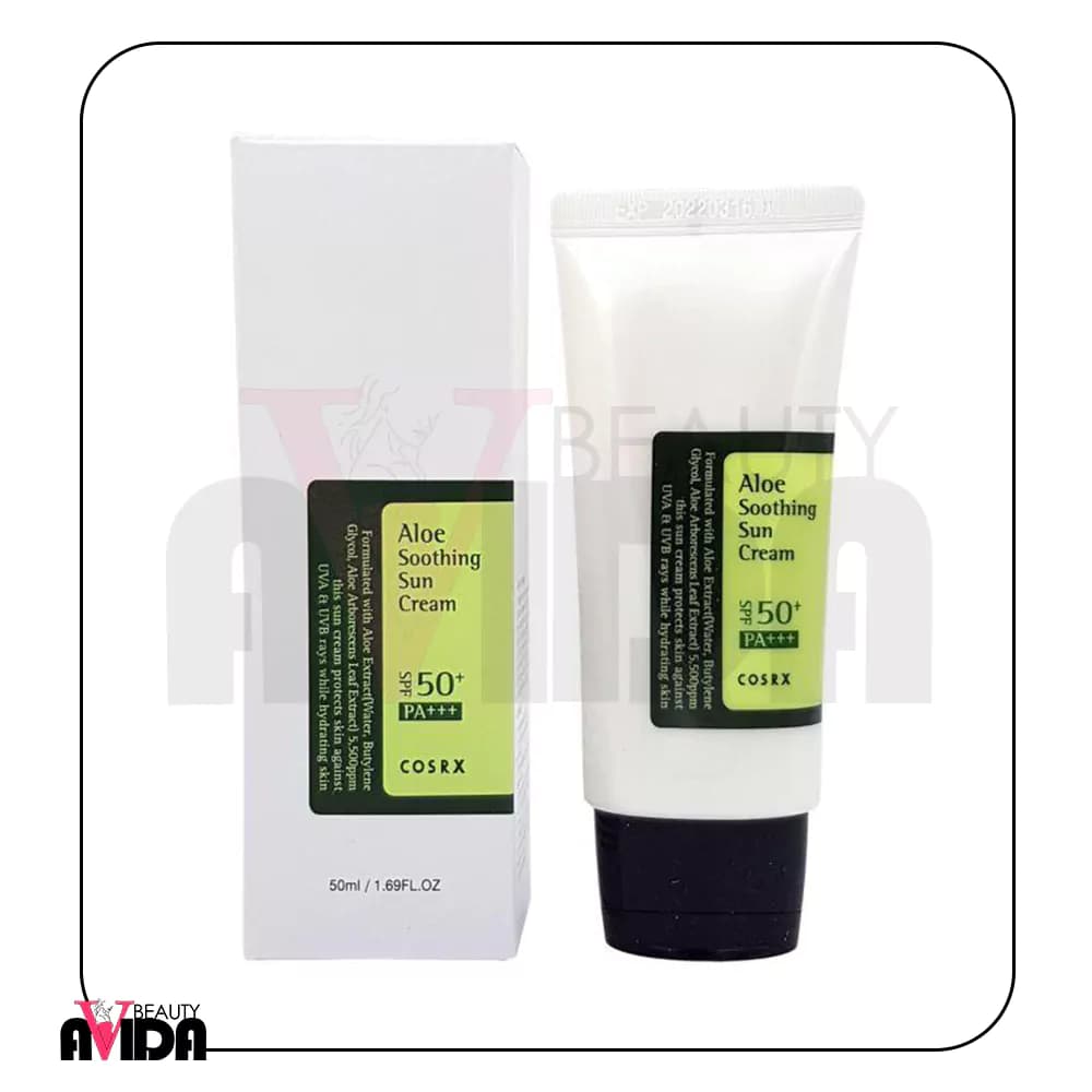 ضد آفتاب کوزارکس آلوئه ورا آبرسان و تسکین دهنده SPF50 حجم 50 میلی لیتر — تصویر ۴