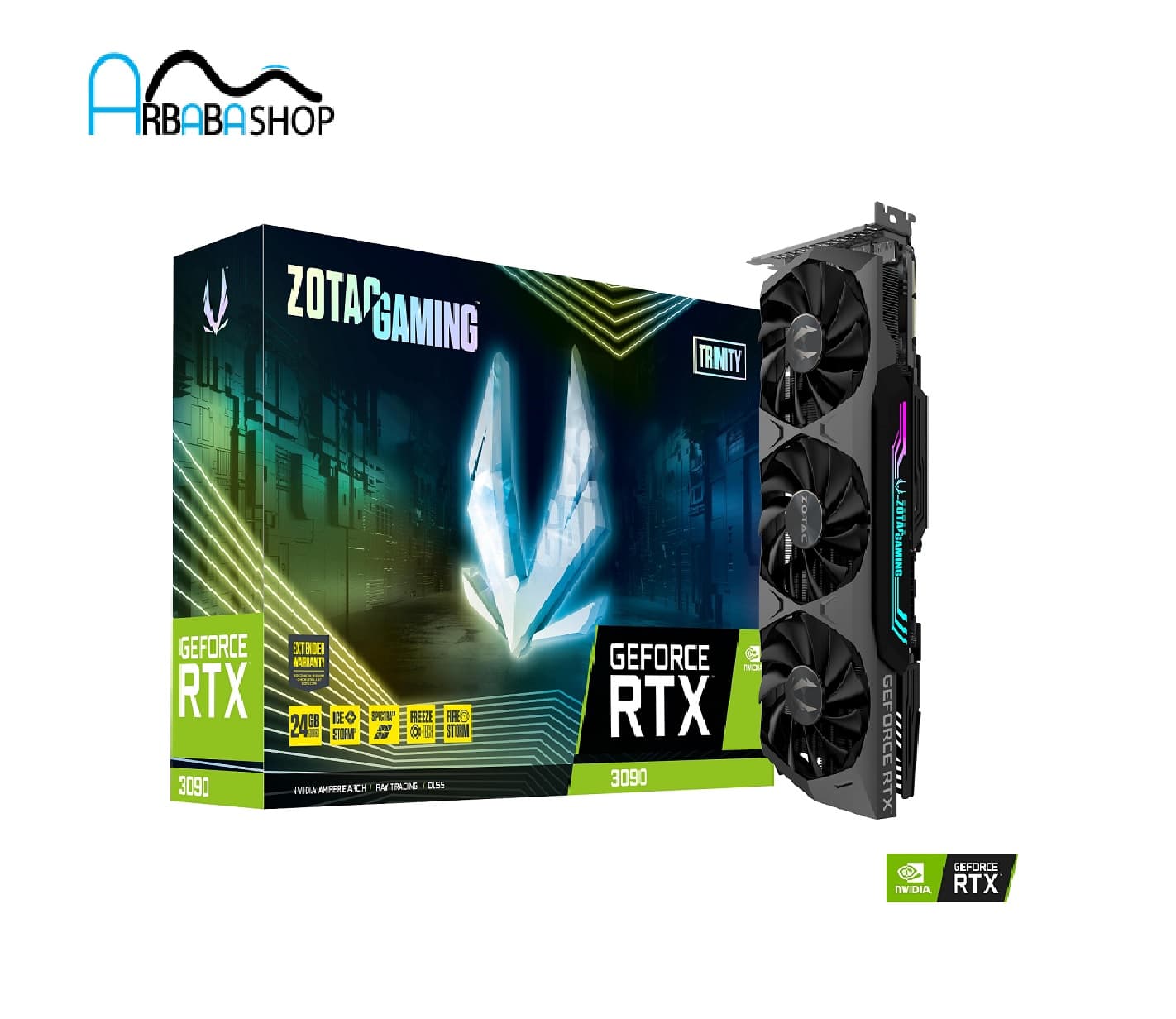 کارت گرافیک استوک زوتک c GeForce RTX 3090 ظرفیت 24GB