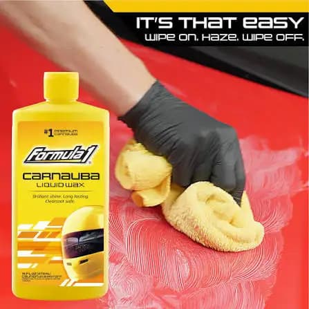 واکس مایع براق و محافظت کننده رنگ ماشین فرمول وان Formula1 CARNAUBA Liquid WAX — تصویر ۷