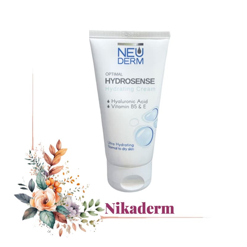 کرم مرطوبکننده صورت نئودرم مدل Hyaluronic-acid با خواص رطوبترسانی عمقی و ضد پیری