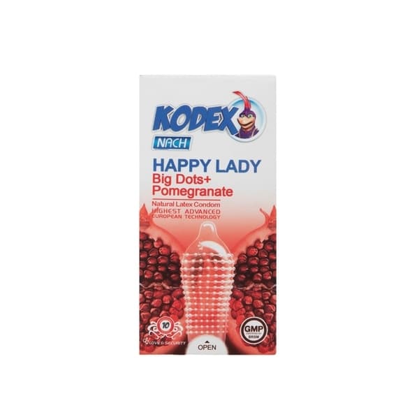 کاندوم ناچ کدکس مدل Happy Lady ( بسته 10 عددی )