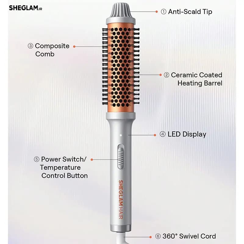 برس حرارتی شیگلم مدل It-Curl Thermal Blowout Brush — تصویر ۹