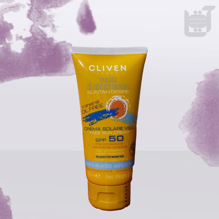کرم ضد آفتاب بدون رنگ SPF50 کلیون – Cliven — تصویر ۳