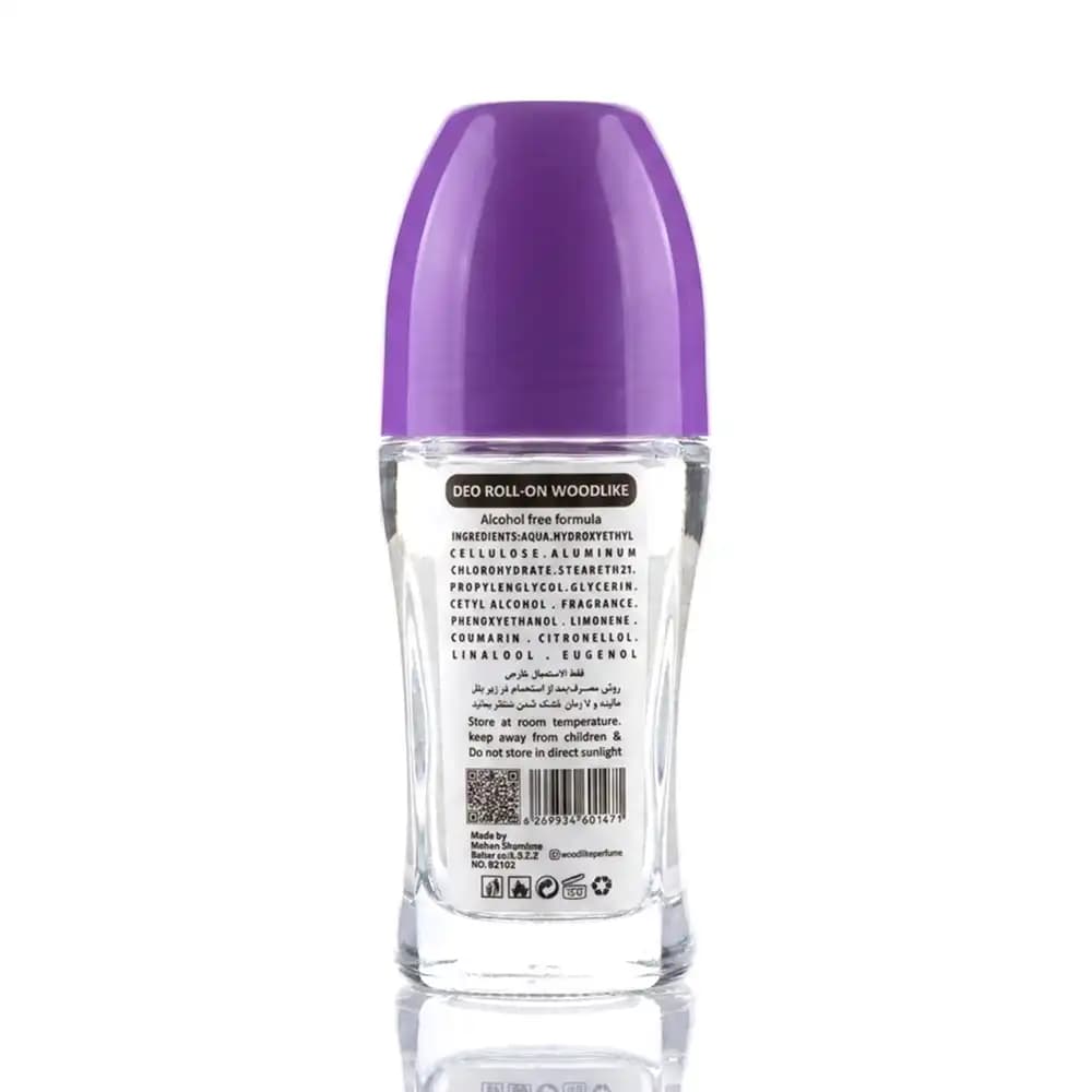 مام رول ضد تعریق وودلایک (Woodlike) مدل LAVENDER (لوندر) حجم 75 میلیلیتر — تصویر ۳