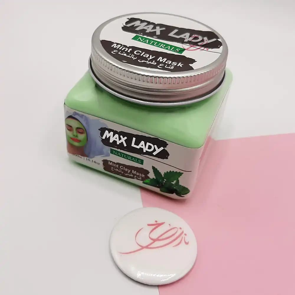 ماسک صورت گچی مکس لیدی MAX LADY مدل نعناع حجم 300 میلی لیتر — تصویر ۳