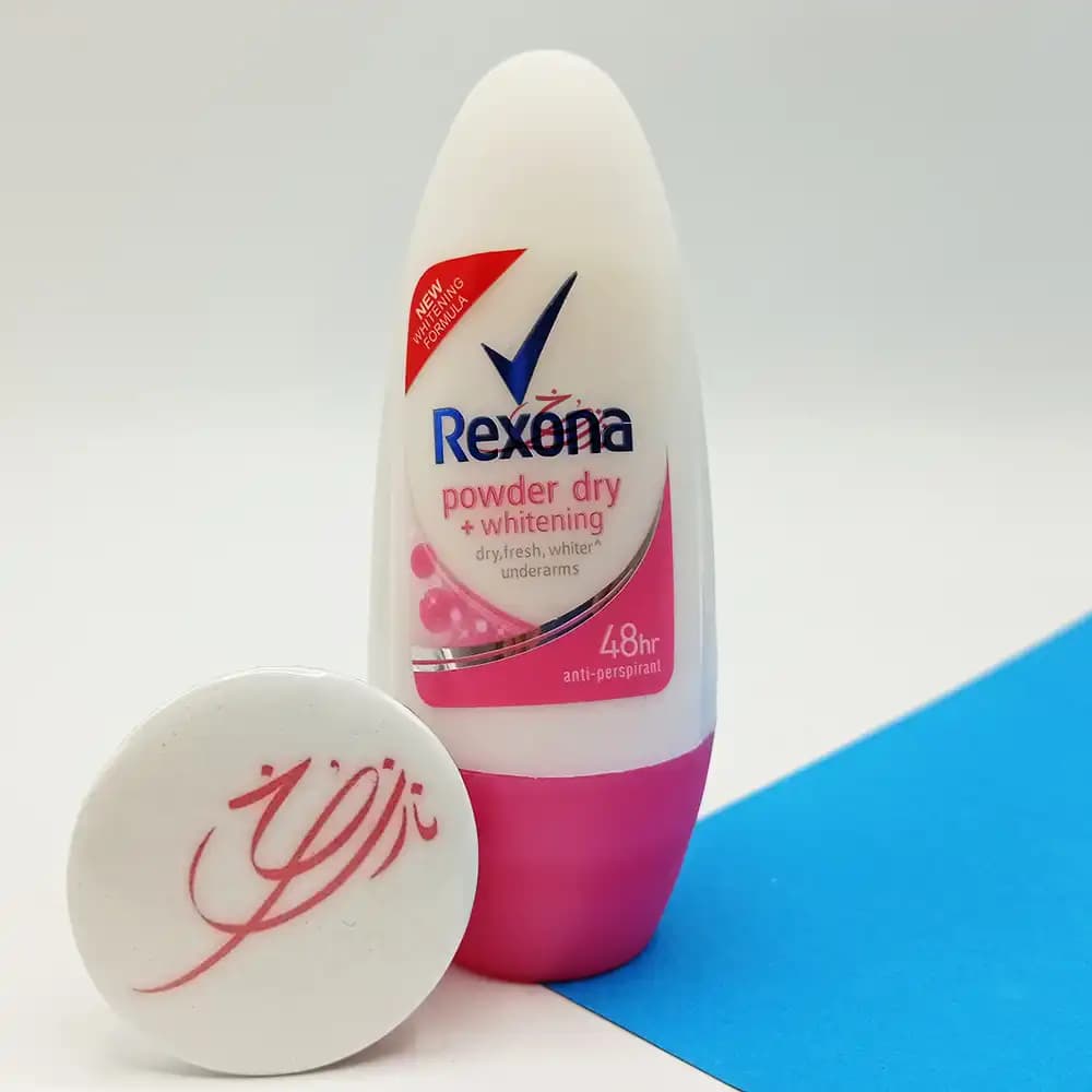 رول ضد تعریق زنانه رکسونا Rexona مدل پودر درای powder dry + whitening حجم 50 میلی لیتر