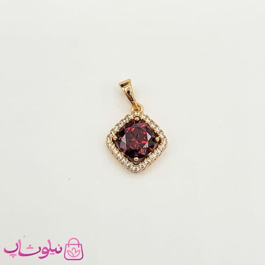 پلاک دخترانه ژوپینگ با کریستال قرمز کد 891