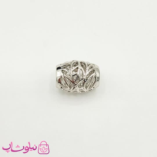 پلاک دخترانه ژوپینگ نقره ای رنگ کد 34 — تصویر ۳