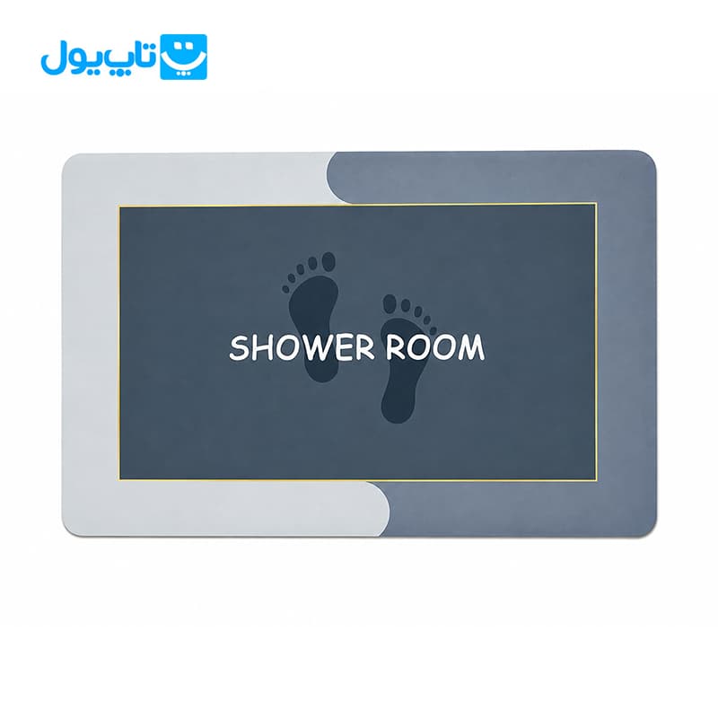 پادری سیلیکونی ترک مستطیلی طرح Shower Time ابعاد 50*80 — تصویر ۳