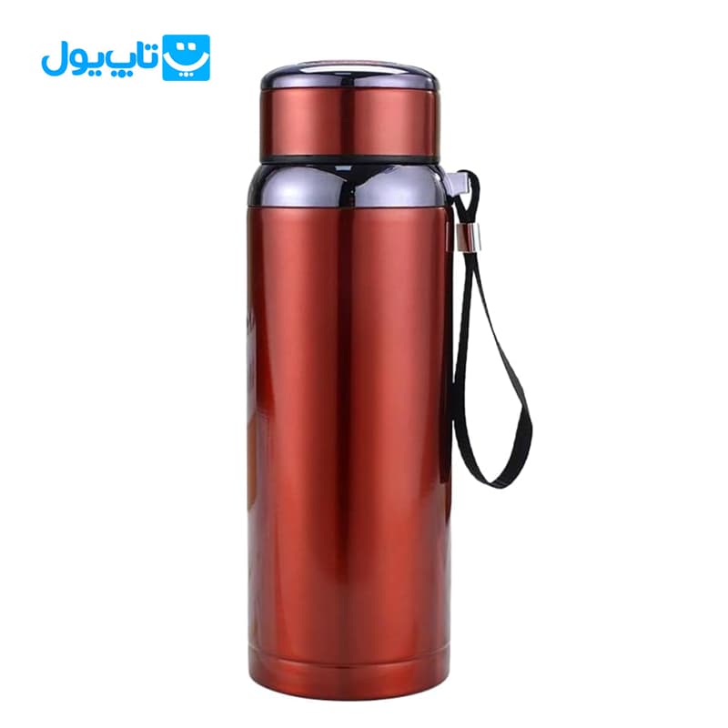 فلاسک دو جداره گرم و سرد وکیوم کاپ Vacuum Cup استیل 316 رنگ قرمز حجم 800 میلیلیتر — تصویر ۲