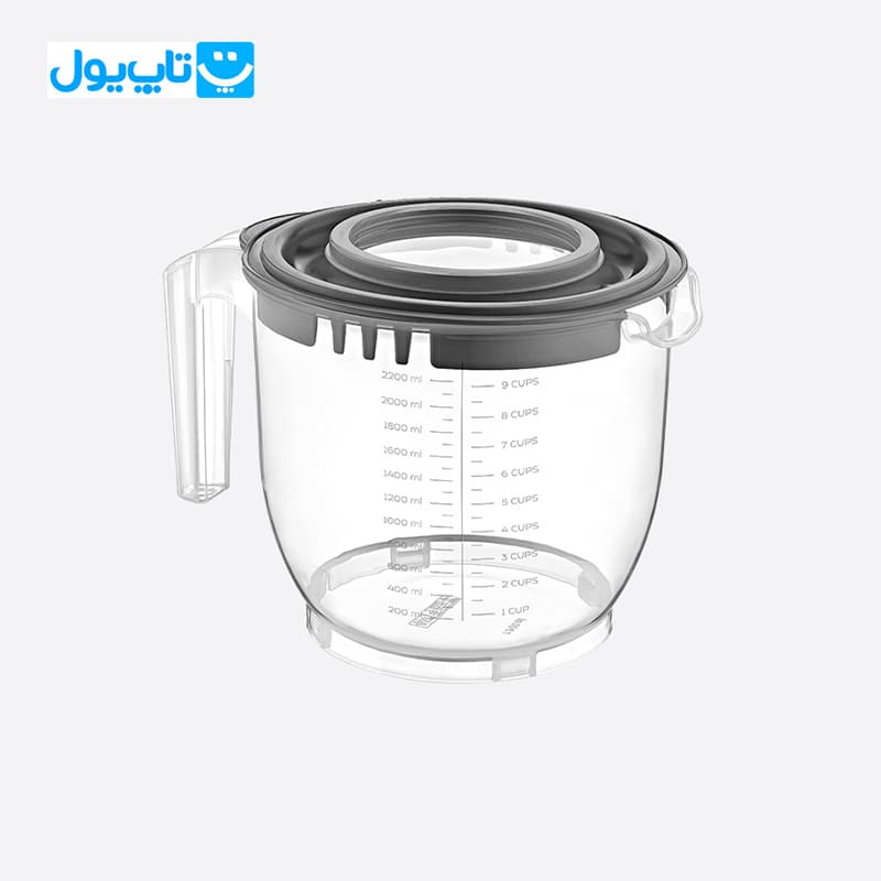 کاسه مخلوطکن دربدار دونیا پلاستیک Dunya Plastik ساخت ترکیه حجم 2200 میلیلیتر — تصویر ۱۲