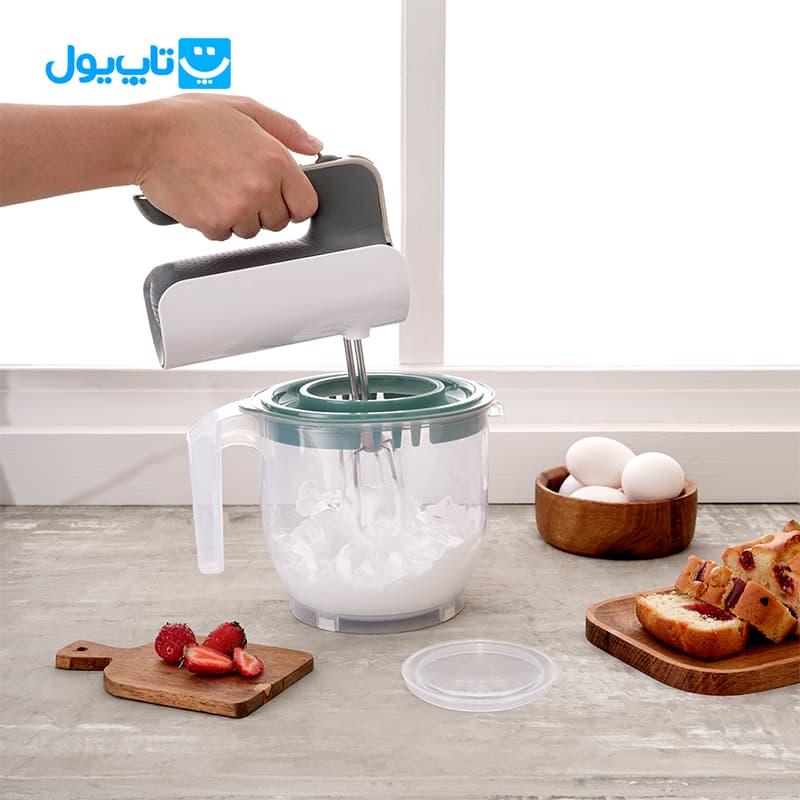 کاسه مخلوطکن دربدار دونیا پلاستیک Dunya Plastik ساخت ترکیه حجم 2200 میلیلیتر — تصویر ۷