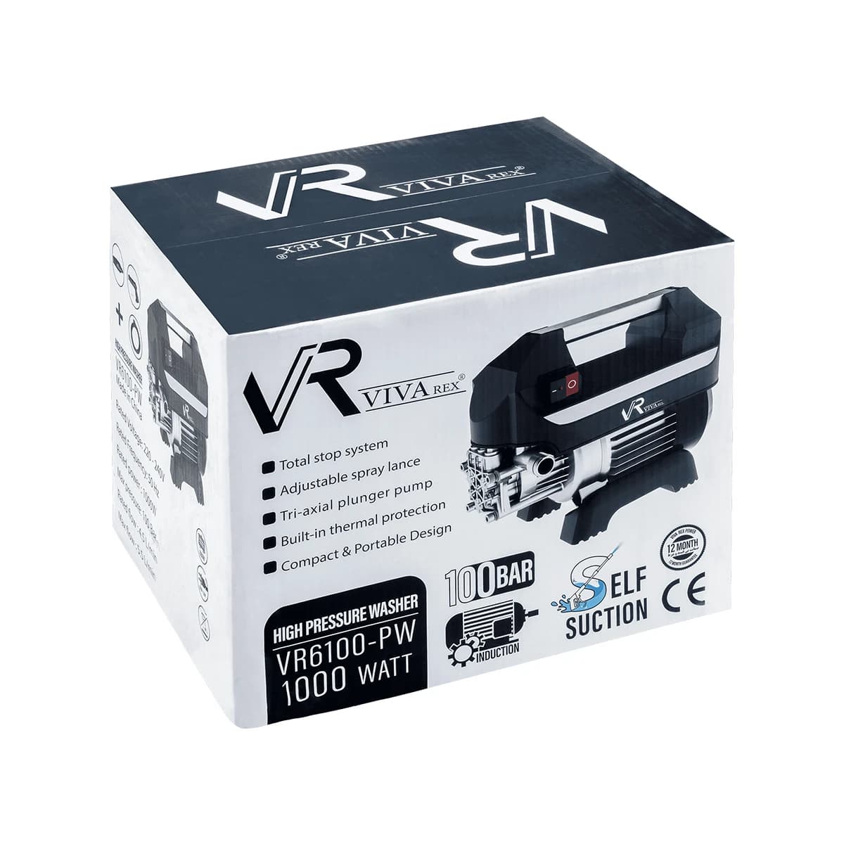 کارواش صنعتی 100 بار ویوارکس مدل VR6100-PW — تصویر ۹
