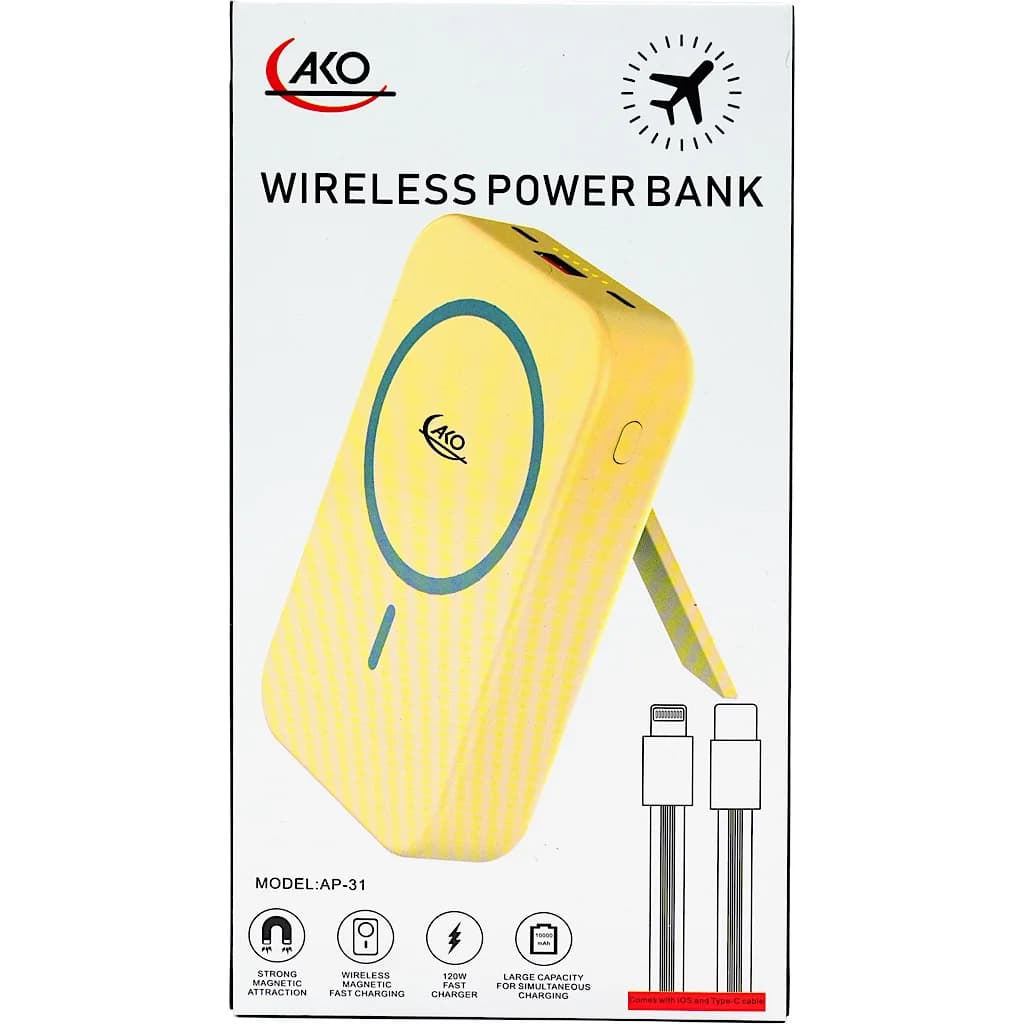 پاور بانک فست شارژ آکو مدل AP-31 با ظرفیت 10000 میلی آمپر (همراه با گارانتی شرکتی) — تصویر ۹