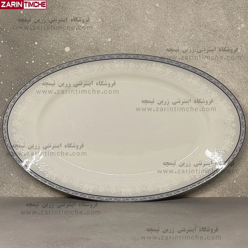 دیس چینی زرین مدل وایت رز سایز 38 — تصویر ۴