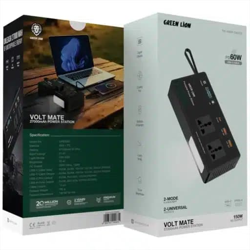 پاوراستيشن Volt Mate ظرفيت 27000 ميلی آمپری گرين لاين — تصویر ۳