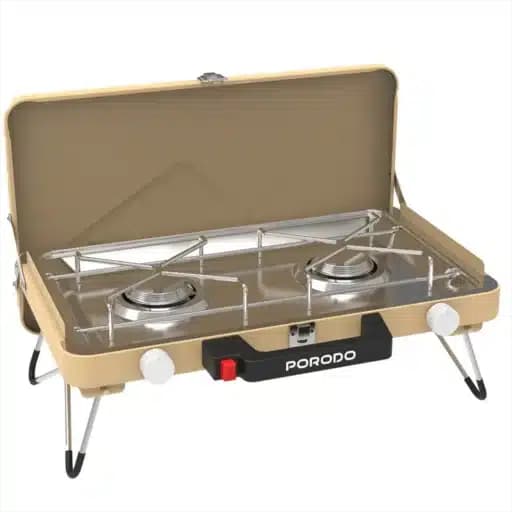 اجاق گاز مسافرتی تاشو دو شعله مدل PDYG002KH پرودو Porodo Dual Burner Foldable Camping Stove