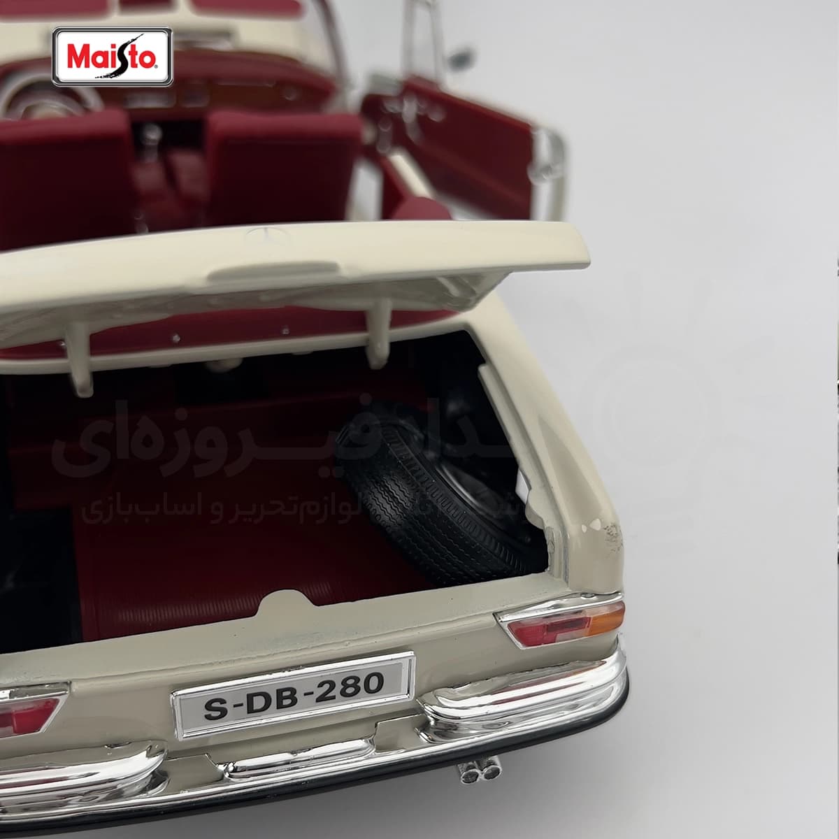 ماکت فلزی ماشین مرسدس بنز 280 SE مدل 1967 — تصویر ۵