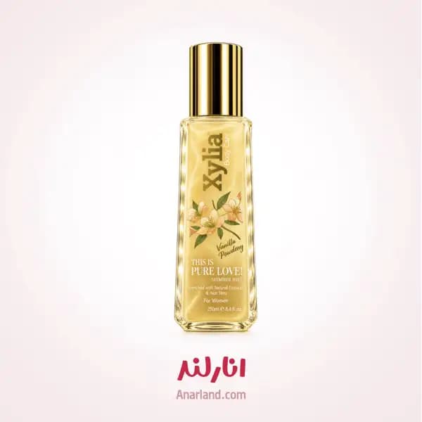 بادی اسپلش شاین دار بدن و مو زنانه زیلیا (اکسیلیا) Xylia مدل This Is Pure Loveحجم 250 میلی لیتر — تصویر ۲