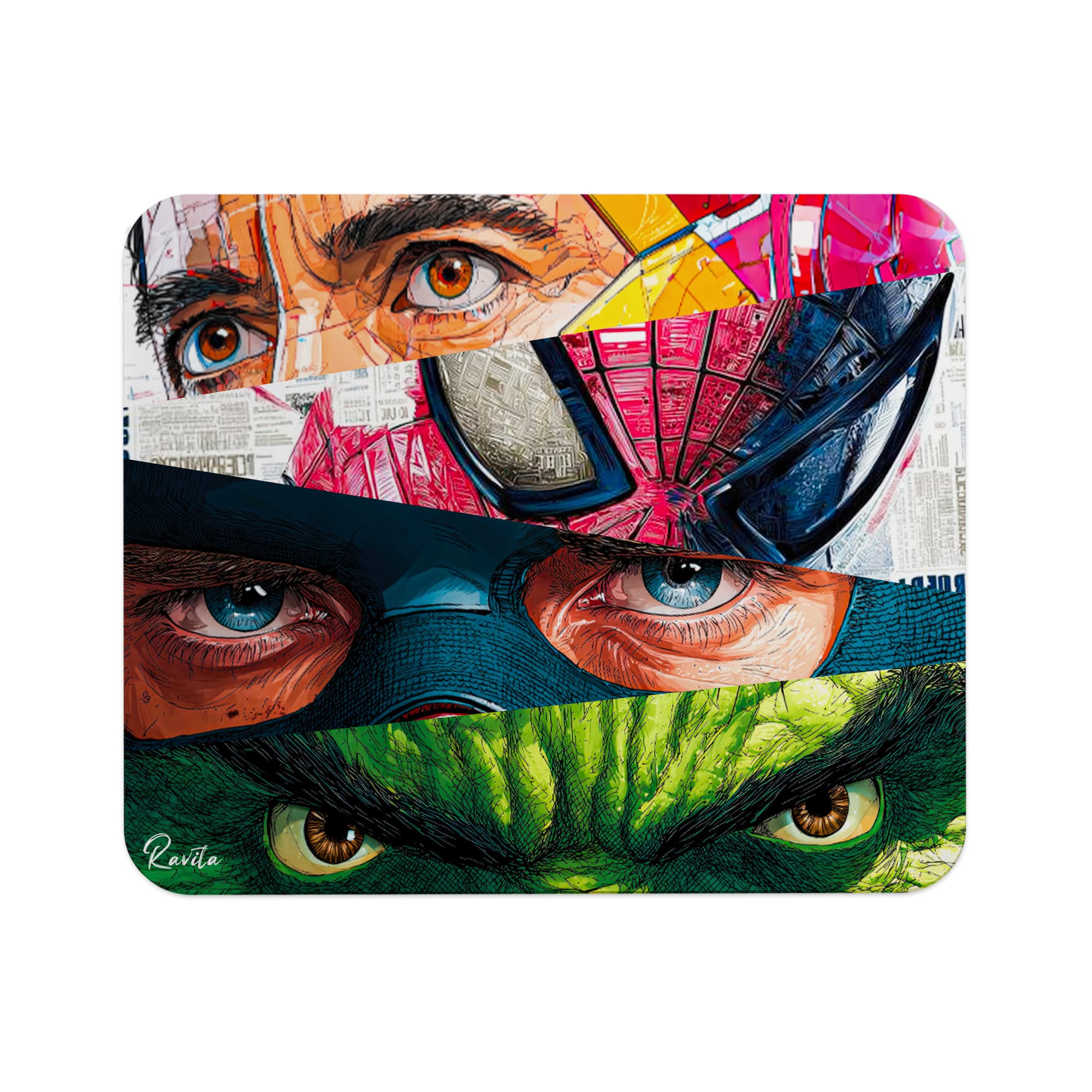 پدماوس راویتا طرح ابرقهرمانان مارول – Marvel Superheroes Iron Man,Spider-Man,Captain America & Hulk کد 3899 — تصویر ۷