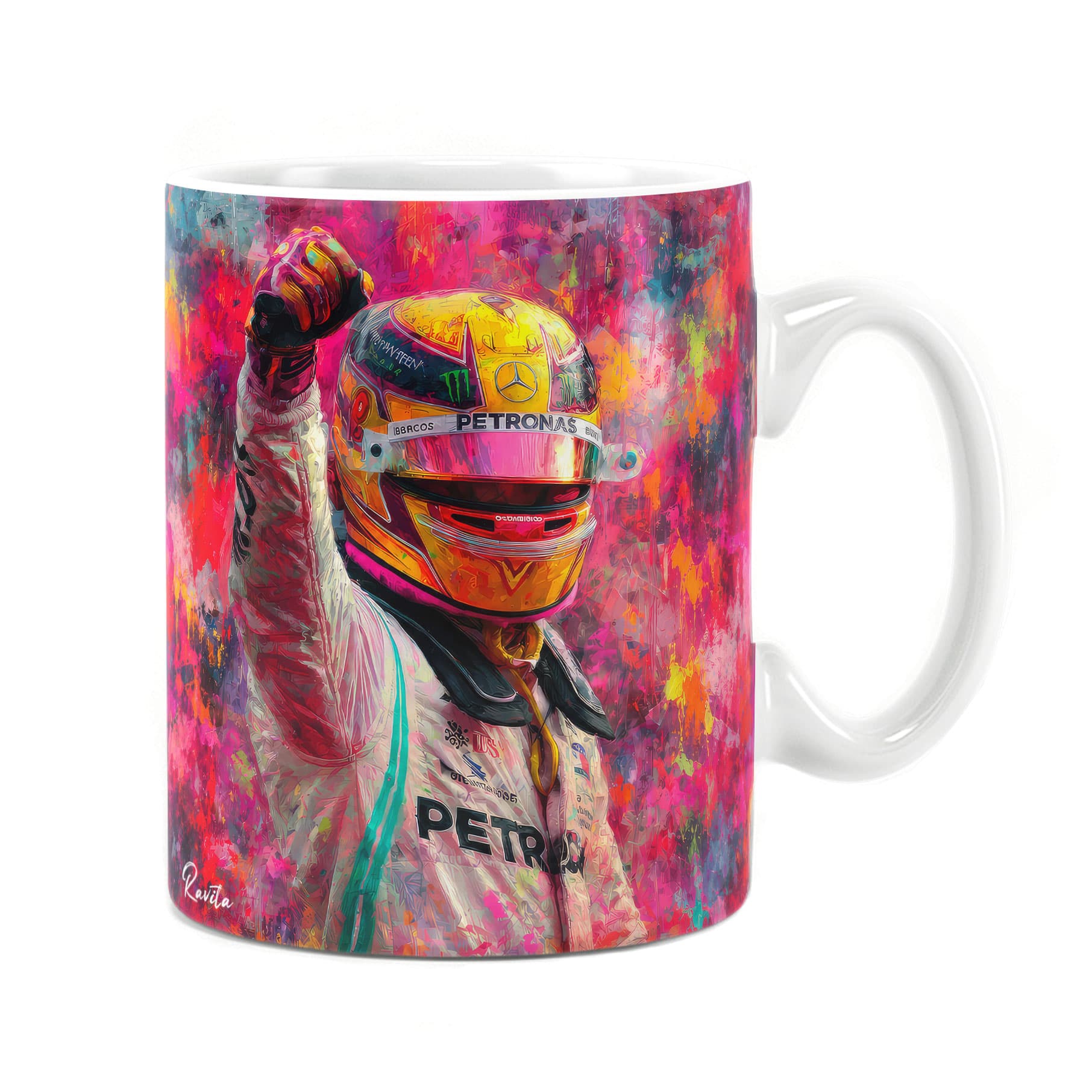 ماگ راویتا طرح راننده مسابقه فرمول 1 – Formula 1 Racing Driver کد 3878
