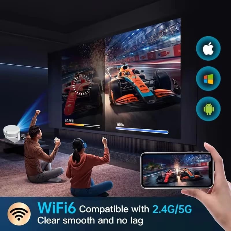 ویدئو پروژکتور اندرویدی Tripsky T269 Pro — تصویر ۱۲