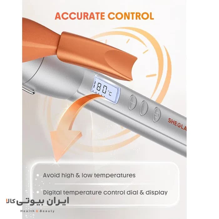 دستگاه فر کننده مو شیگلم SHEGLAM سایز 25mm مدل It-Curl Curling Iron — تصویر ۸