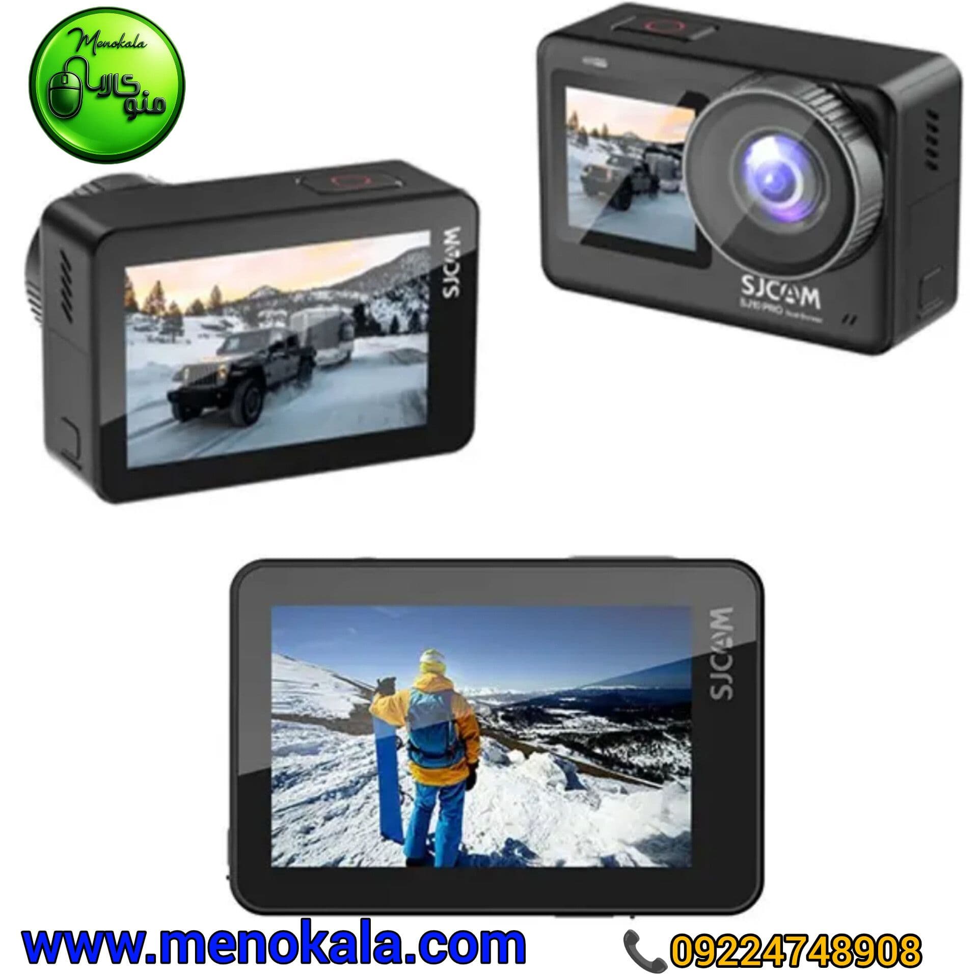 دوربین ورزشی اصل SJCAM SJ10 Pro Dual Screen؛ 4K ، دو نمایشگر M — تصویر ۱۲