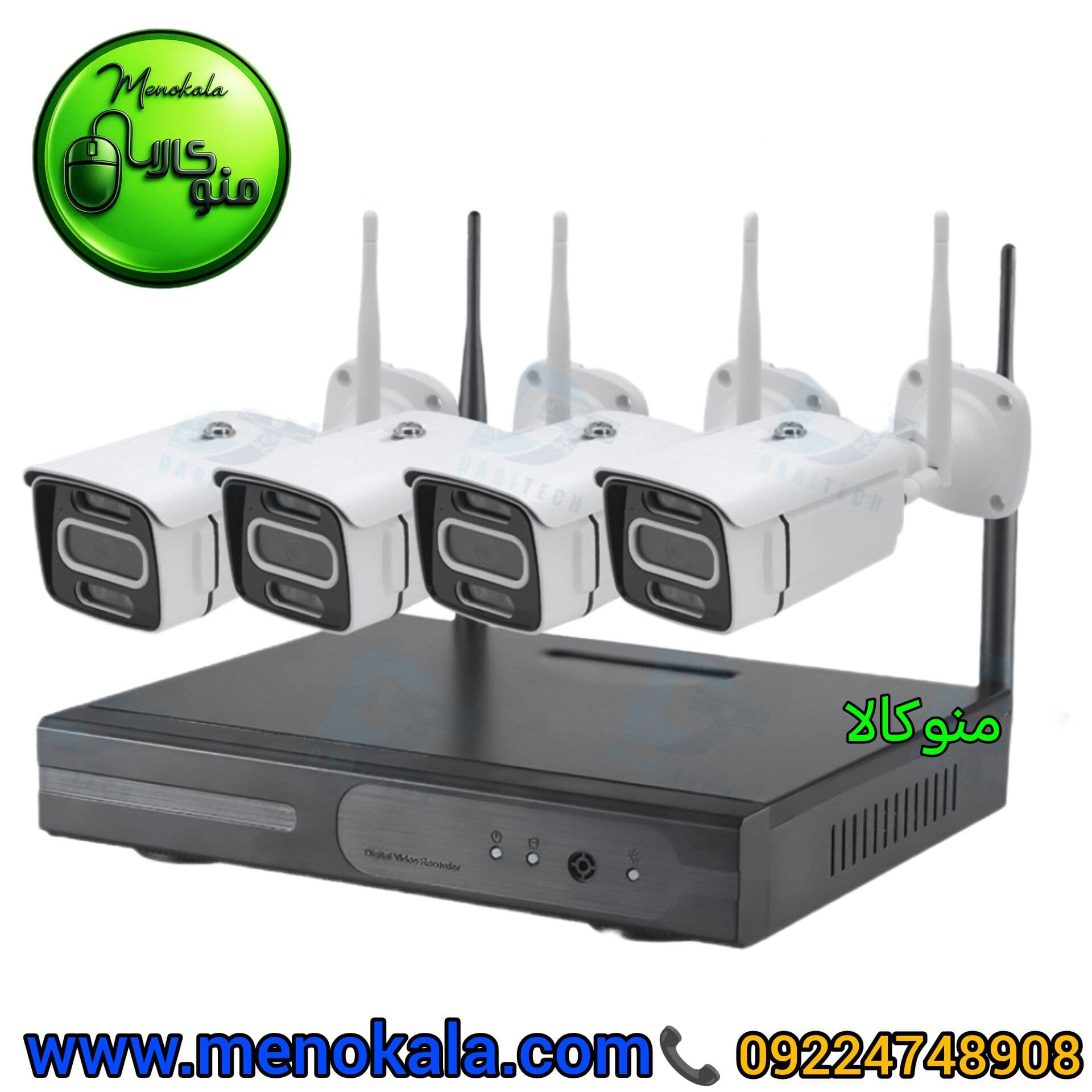 پکیج دوربین مداربسته بیسیم اصل IN9403 | ۴ کانال ۳ مگاپیکسل با ۴ دوربین وایرلس D — تصویر ۲