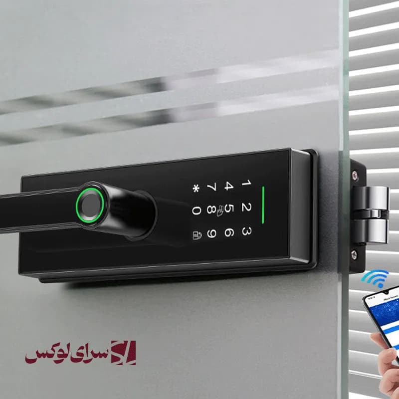 قفل هوشمند درب فرودگاهی شیشه ای — تصویر ۶